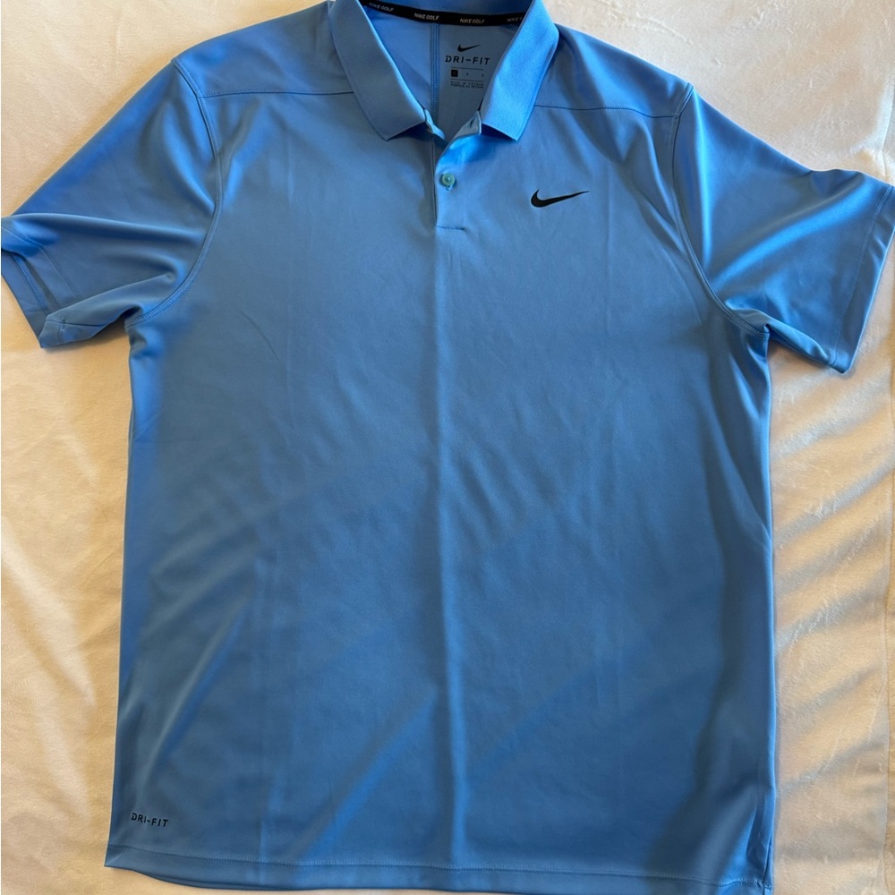 Nike Men's Blue Dri-FIT Polo size Large NWOT
